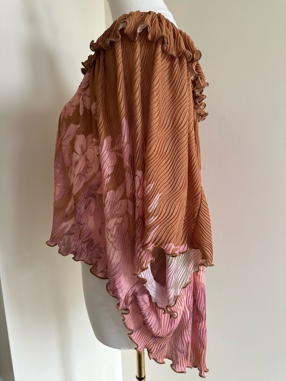 NWOT Free People Pleated Blouse- Small - Picture 7 of 10